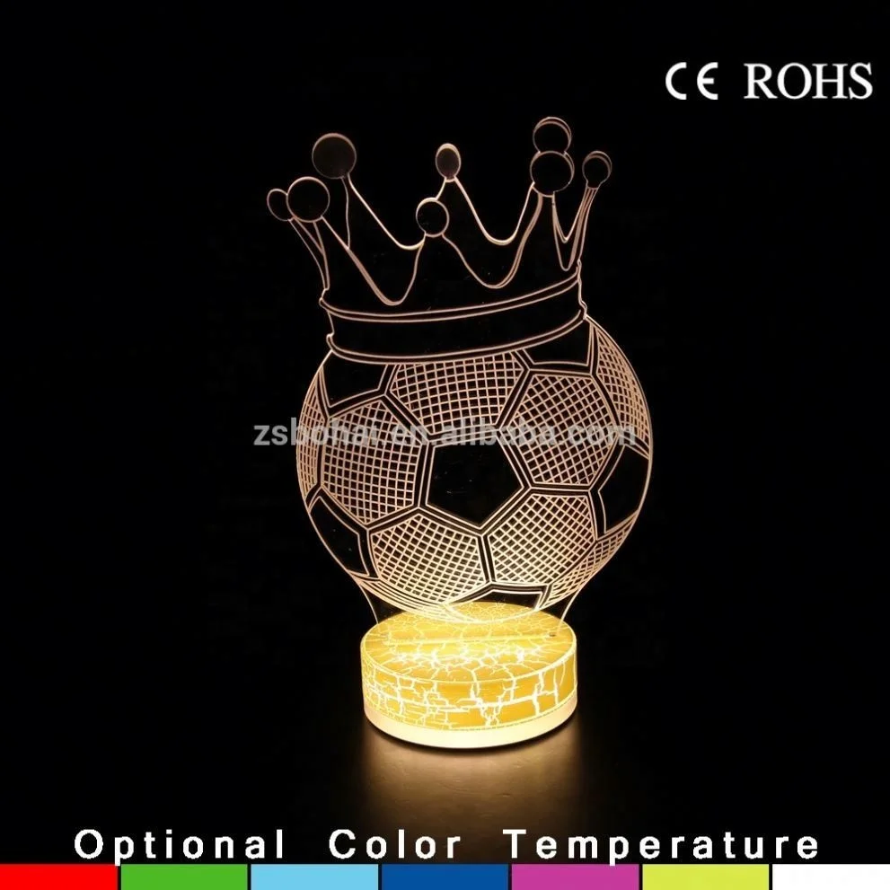 High quality newest creative 3d acrylic desk led lamp