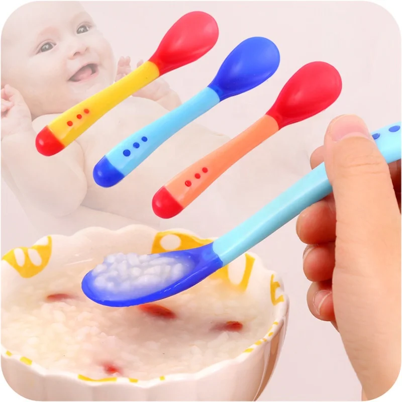 Hot sale BPA Free Low Price Food Grade Silicone Baby Feeding Spoon