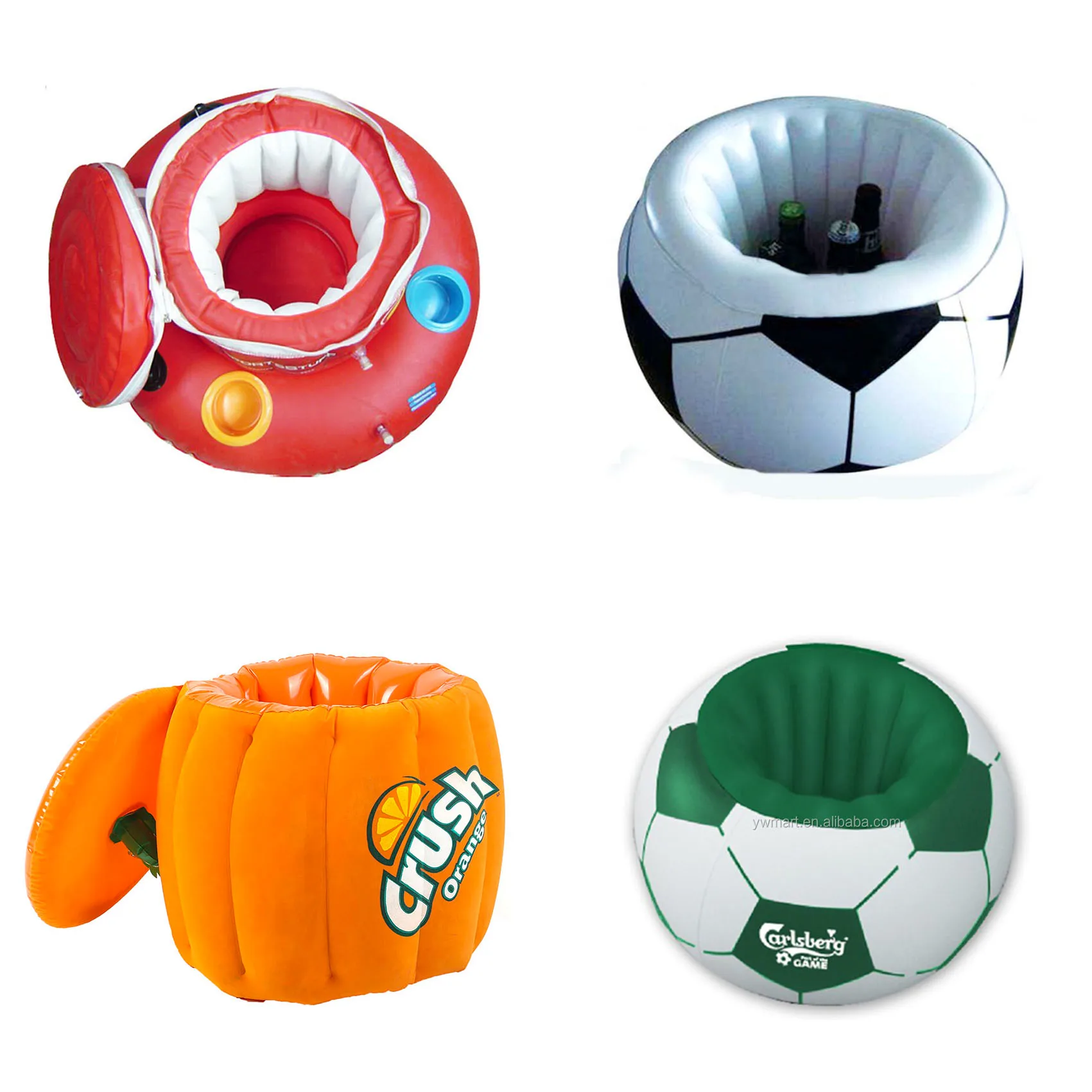 Custom Non-phthalate PVC Inflatable Ice Bucket Inflatable Can Cooler