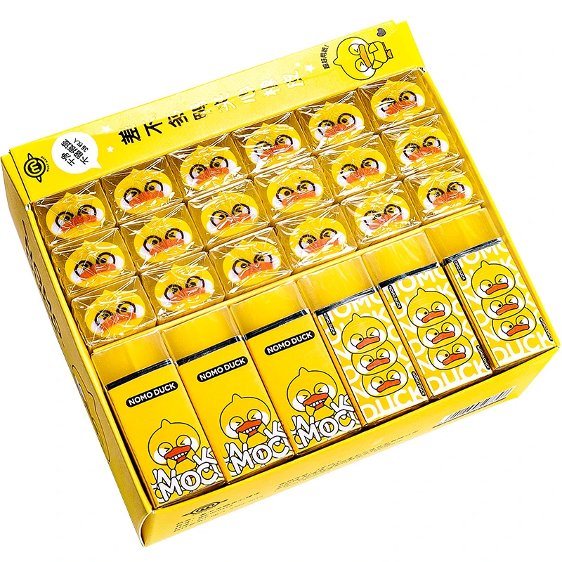 Cartoon cute creative eraser  An eraser has no debris and leaves no marks  Scrub it clean and leave no trace