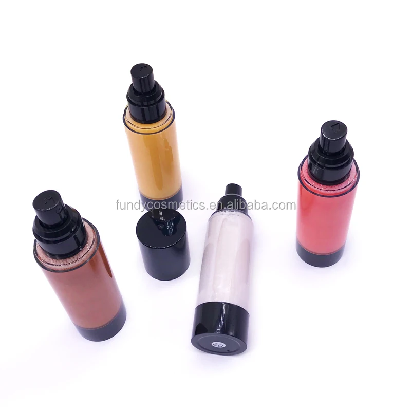 Private label  Cosmetic makeup 4 color highlighter Liquid Spray no brand packaging