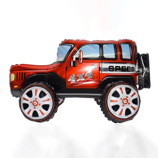 Factory air balloon car shape cartoon globos 22inch 4d foil balloon huge police car printed foil helium balloons