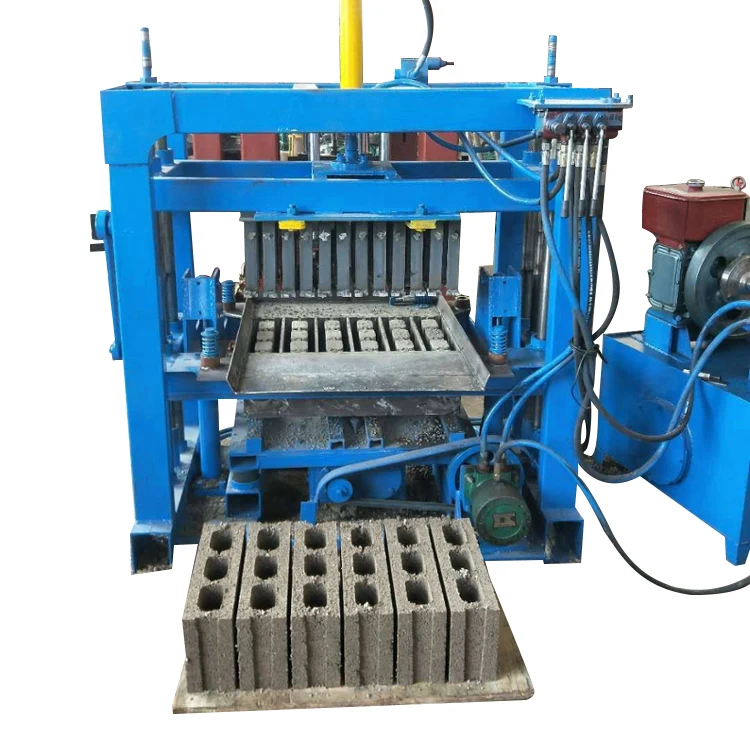 QT4-30 Hydraulic Pressure Hollow Bricks Making Machine Produces Hydroform Cement Bricks Brick Production Line