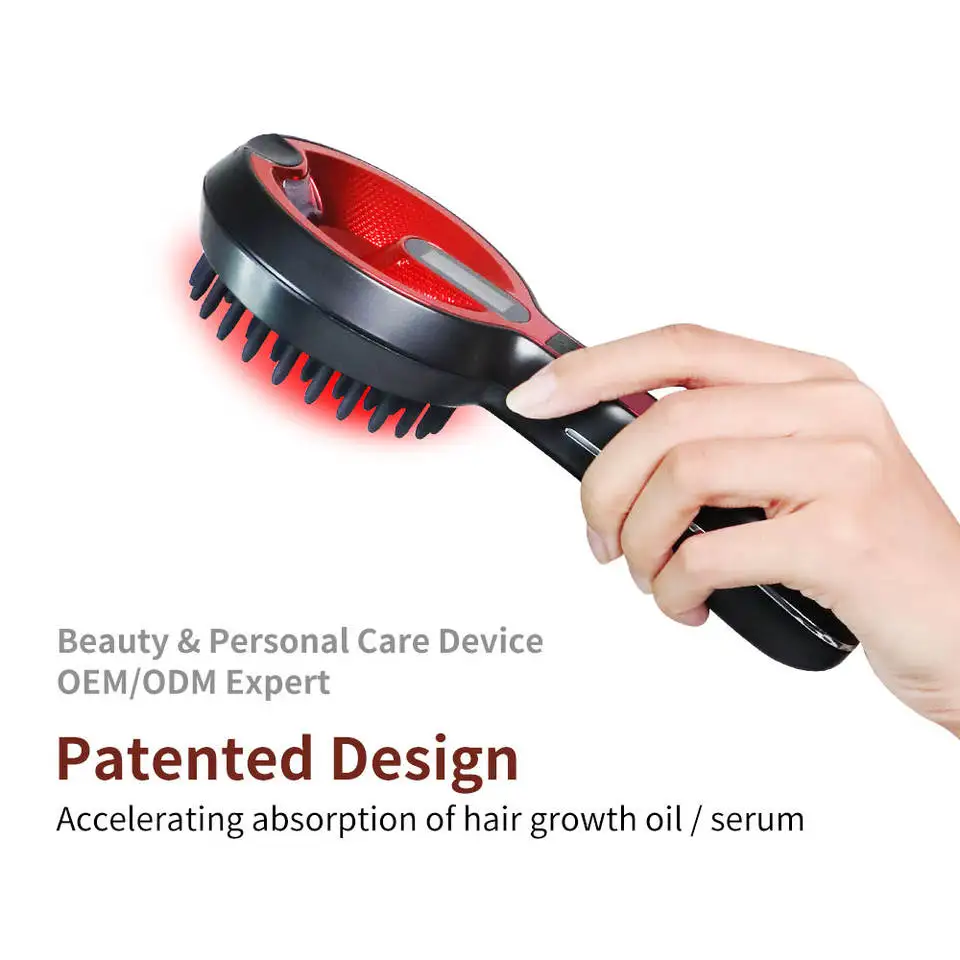 650nm Infrared Light Comb For Hair Loss Treatment Applicator Liquid Guide Laser Hair Comb For Hair Growth