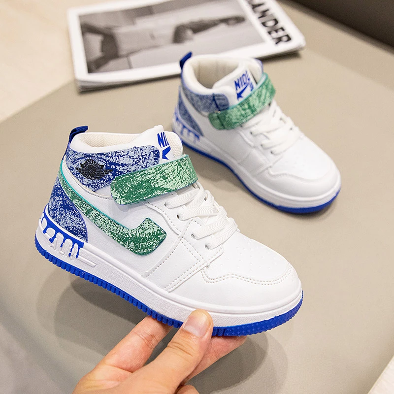 2021 high top outdoor sport basketball shoes shoes for kids sepatu basket sepatu untuk anak-anak