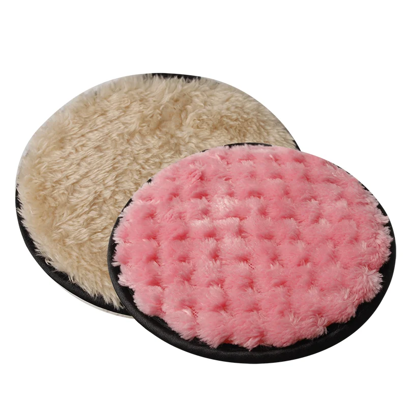 Многоразовая круглая бархатная подушечка из микрофибры для снятия макияжа