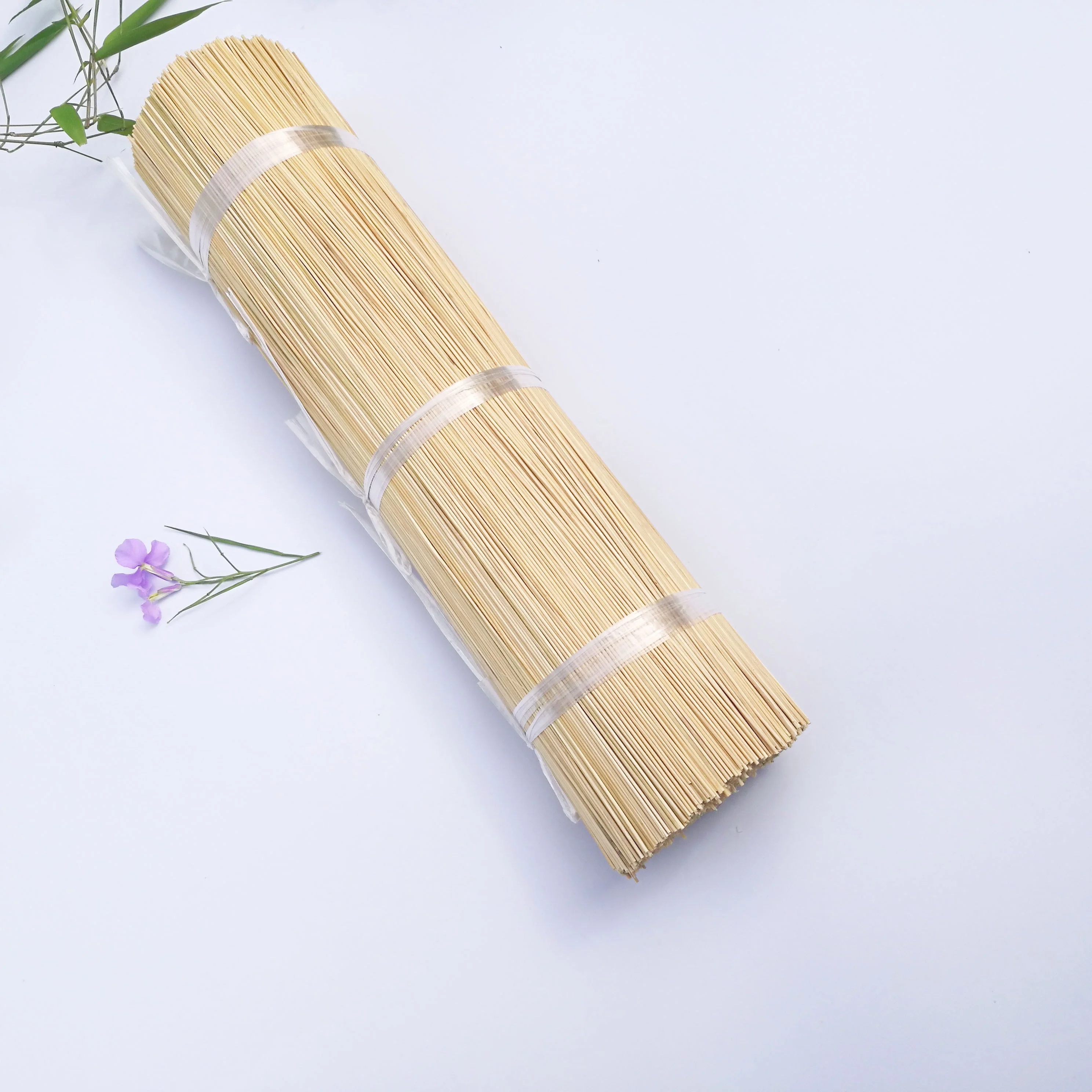
Indian China machine made standard size raw bamboo agarbatti 1.3mm incense stick 