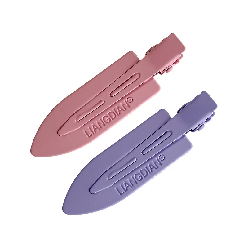 Карамельные цвета металлическая лакированная поверхность заколка для утконоса челка зажим для челки бесшовная заколка для волос милые аксессуары для волос заколки для волос для девочек