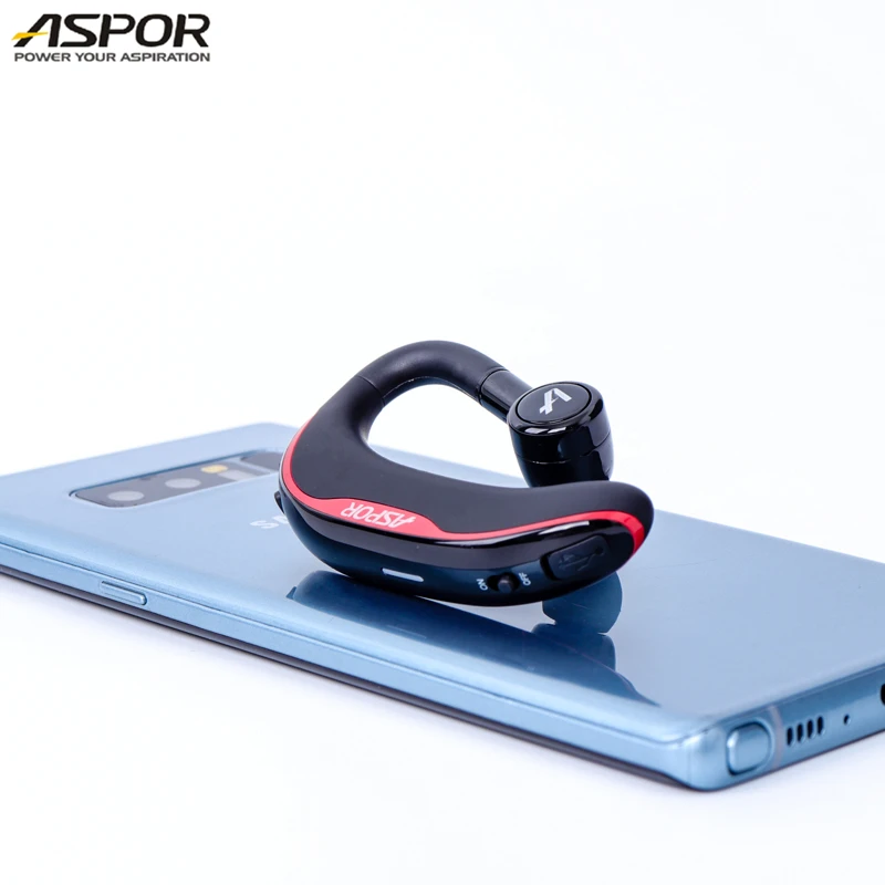 ASPOR IPX4 Waterproof Long Talkingtime and Standby Connect Two Phones BT Wireless Earphone
