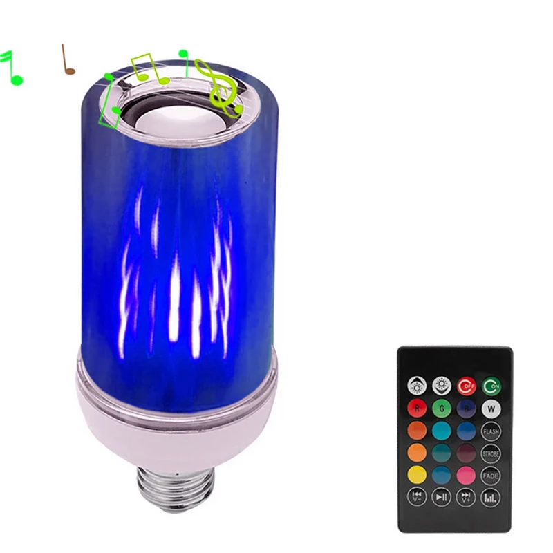 New Flame Light Wireless Speaker HD Audio with LED Flame Torch Light Soundbar Music Gift