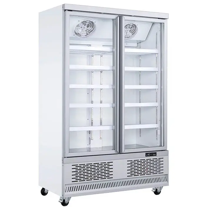 Refrigeration Equipment Factory Price 4 Doors Upright Refrigerator Freezer Commercial Fridge
