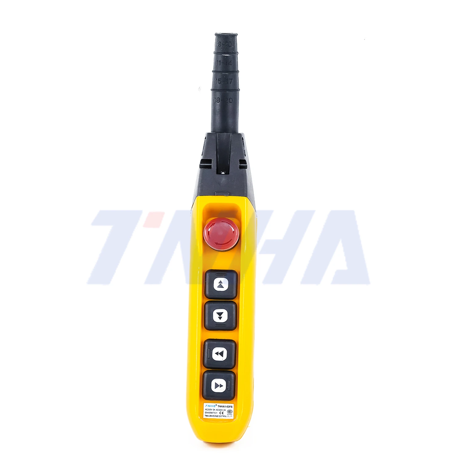 TNHA1-62FS IP65 Crane Control Button Switch  rainproof emergency stop hoist pushbutton switch Crane control pendant station