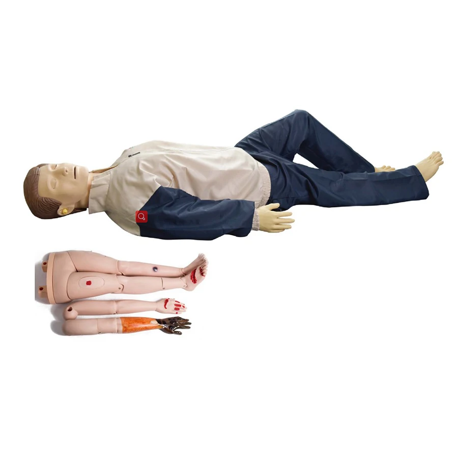 CPR Manikin with AED and Trauma Care Training,BLS Manikin