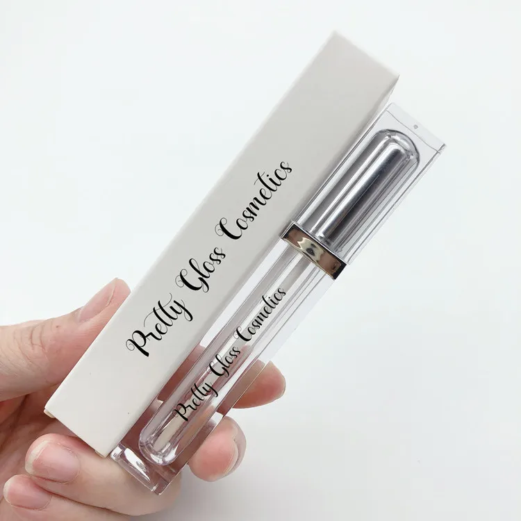 Square lip gloss tube lipstick empty bottle ABS material lip glaze tube cosmetic packaging materials manufacturers wholesale