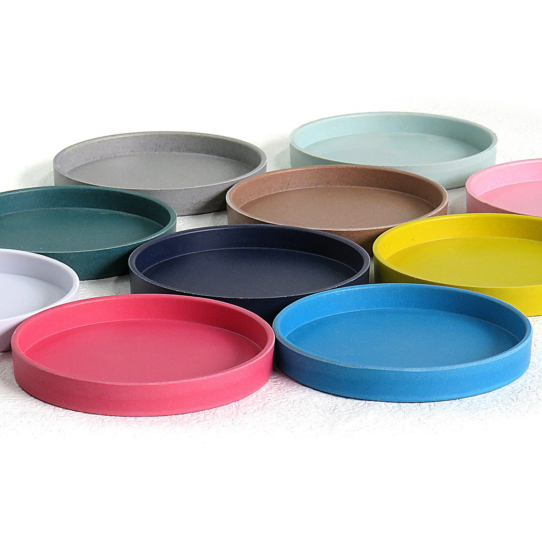 biodegradable plant saucer 5.7 inch flower pot saucer tray colorful ceramic plant pot saucers