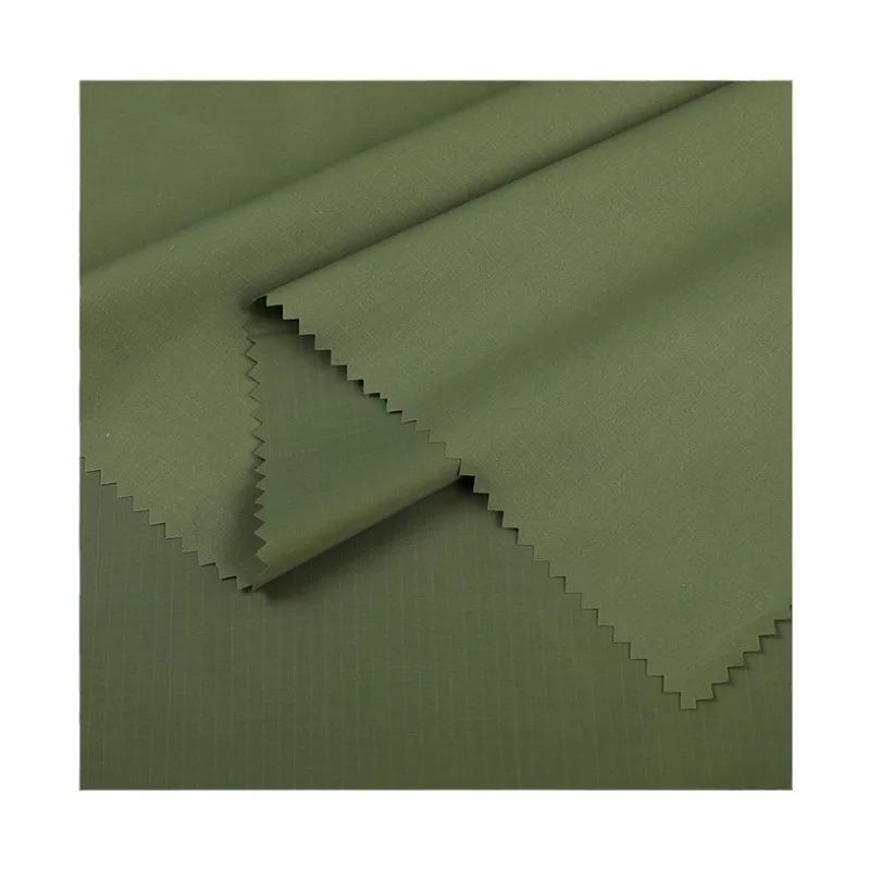 Manufacturers Supply  PVC Coated Nylon Waterproof Fabric Outdoor Raincoat Windproof Environmental Protection Fabric Wholesale