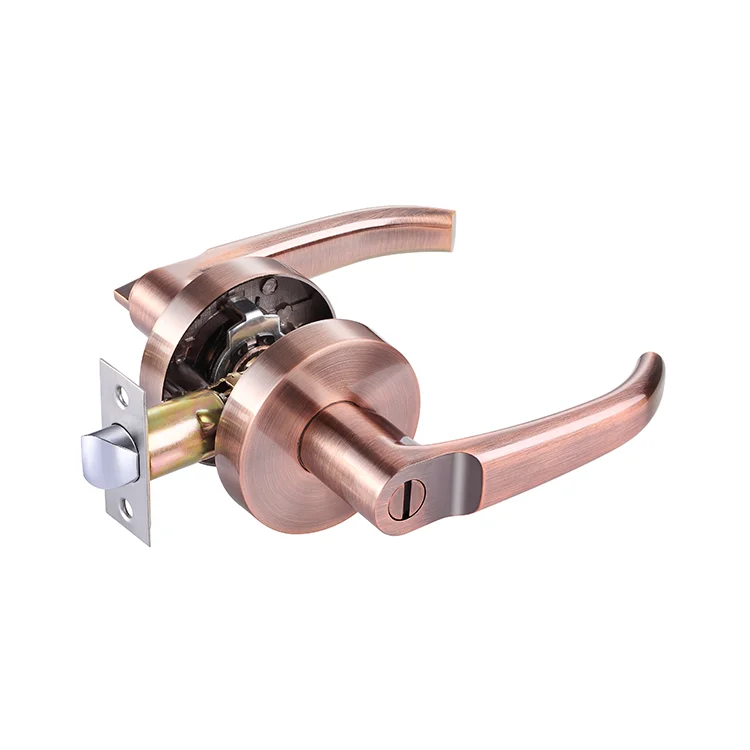 Furniture Zinc Alloy OEM Heavy-Duty Lever Lockset Gate Locks Safety Lever Door Handle Lock