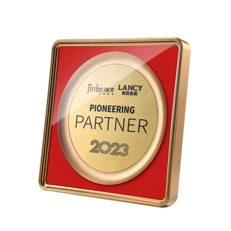 New design logo UV printing Aluminium Blank Metal Plaque corporation souvenir gifts