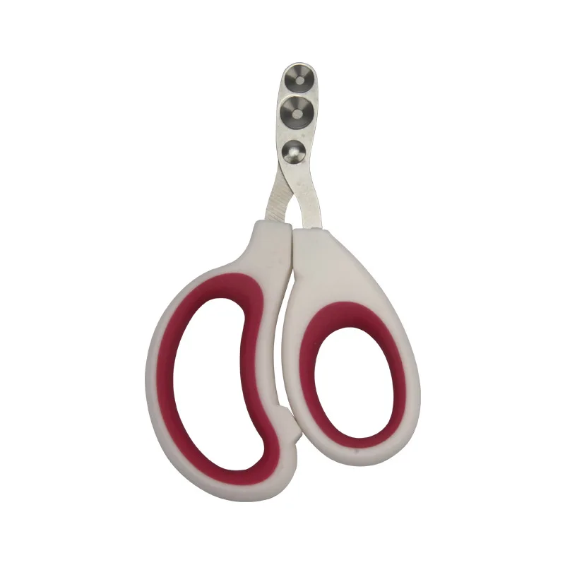 Stainless steel binocular small blind scissors Cat and dog nail clippers Pet round hole nail clippers