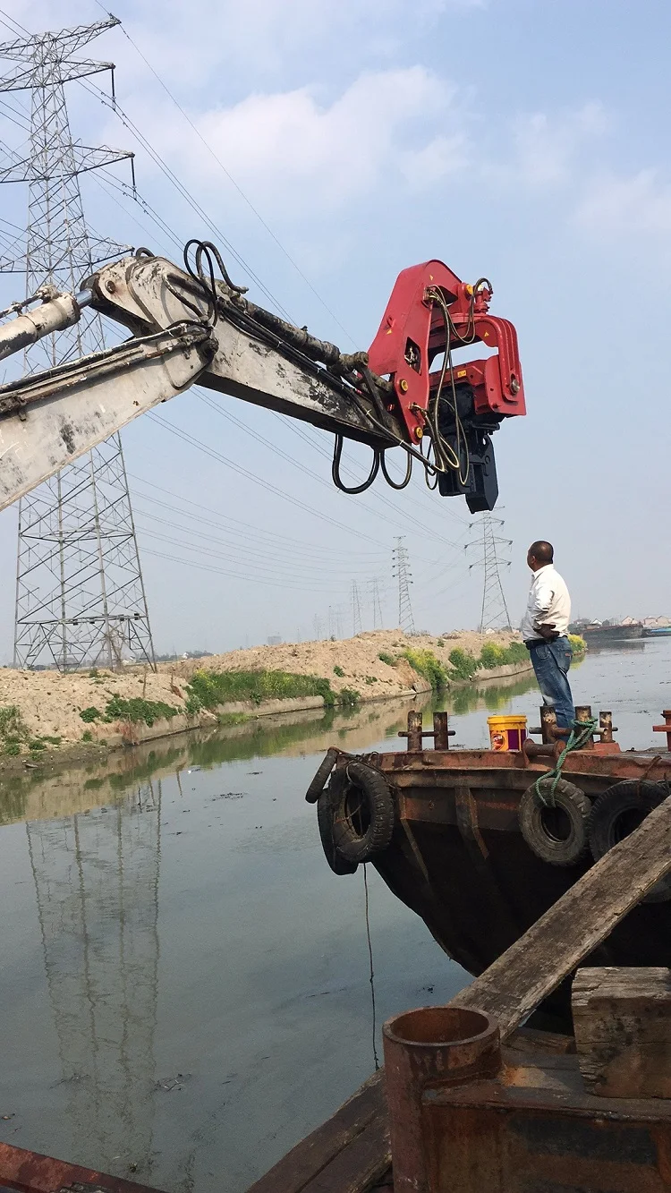 Hydraulic Driver violent Frequency Hydraulic Excavator Vibratory  Pile piling Puller