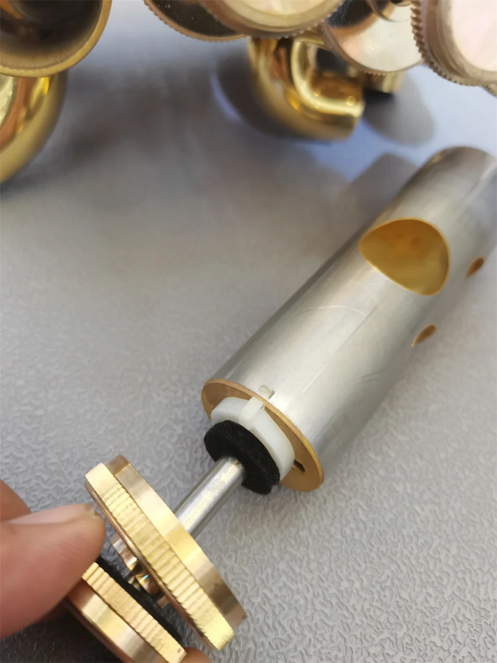 4 pistons casing for BBb tuba 19mm bore size brass instruments