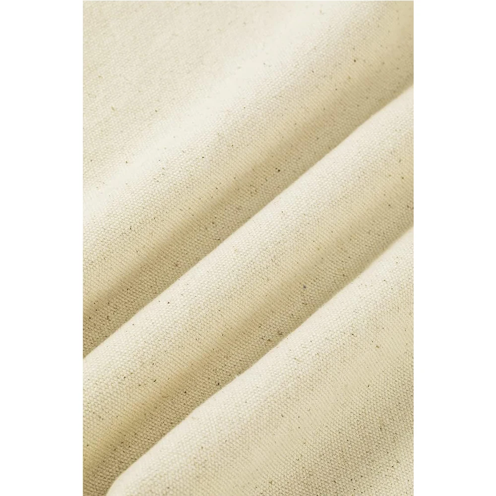 Durable and Foldable Cotton Material Yoga Mat Bag Lightweight Canvas extra Large Zipper Inner Pocket for Cellphone Items