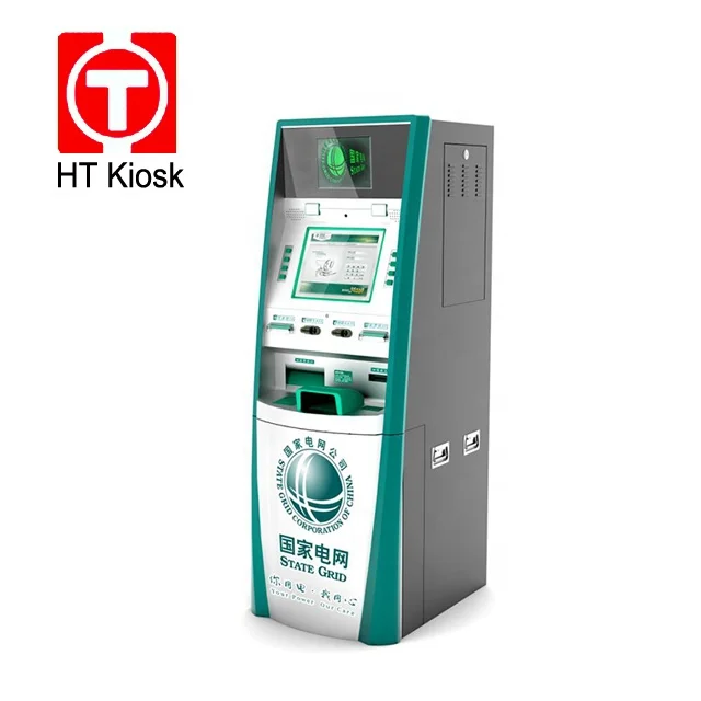 Foreign currency exchange Local cash coin exchange cash coin recycler thermal receipt printer customized kiosk