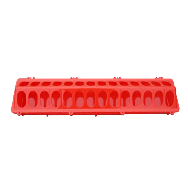 High quality birds feeder 20cm 30cm 40cm 50cm plastic long feeder for chicken pigeon food feeder