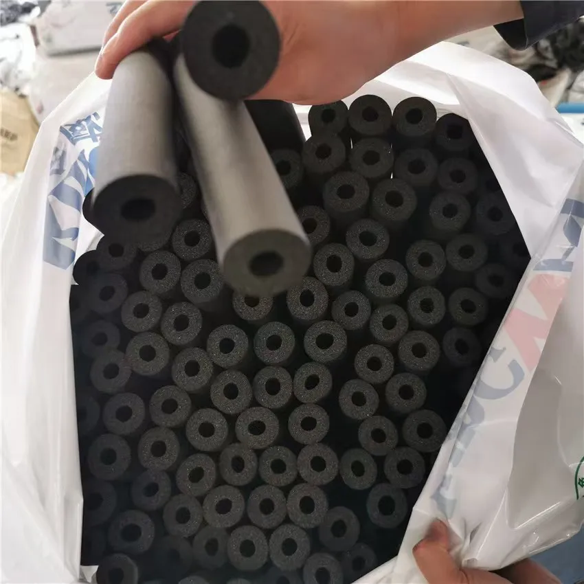Foam rubber tubing for copper pipes / bellsafe flexible elastomers with aluminium foil NBR/PVC rubber foam insulation