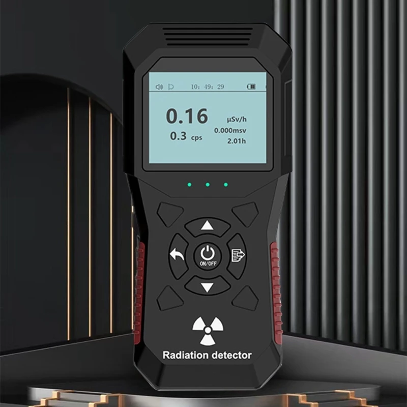 Geigers Counter Nuclear Radiation Detector, Professional High Accuracy Radioactive Detector Data Tester Marble Dosimeter