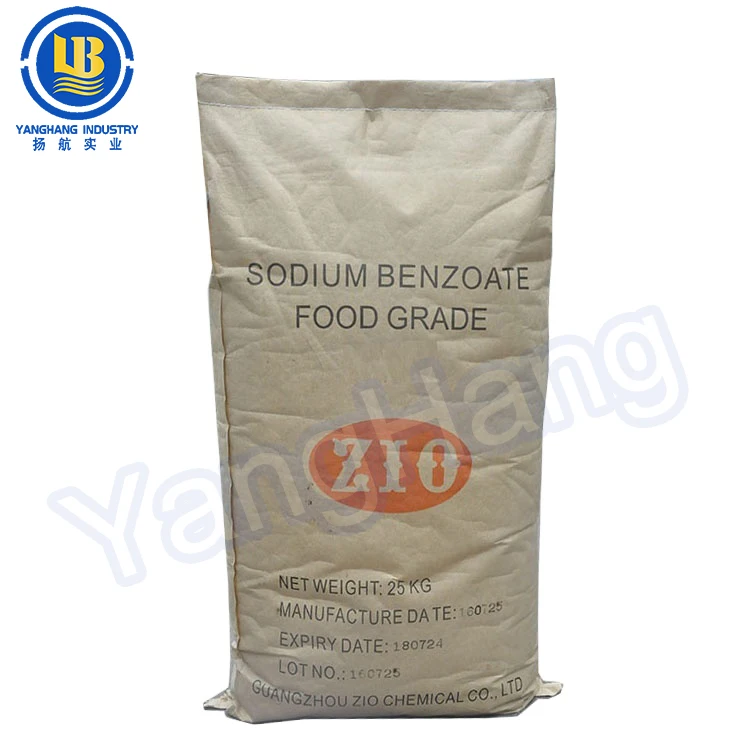 Use in the food and beverage food ingredient sodium benzoate powder
