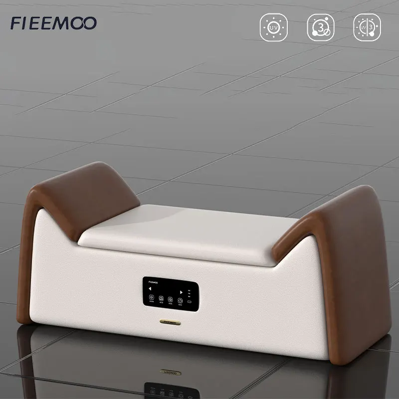 FIEEMOO 2024 cute cat design soft cushion shoe shelf with storage for home shoe cabinet Support shoe disinfection