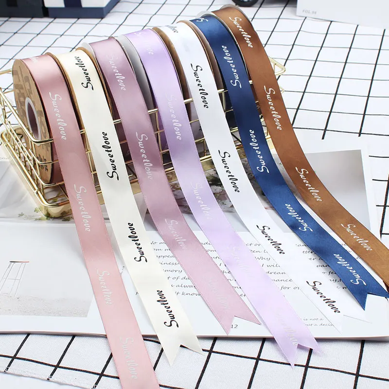 Personalized customized logo 1.5inch Gift ribbon Factory wholesale birthday flowers  gift wrapping ribbon