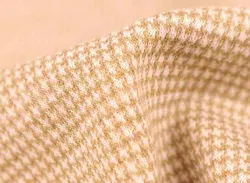 Textile stock lot brocade fabric jacquard yellow plaid stretch spandex tartan fabric for garment