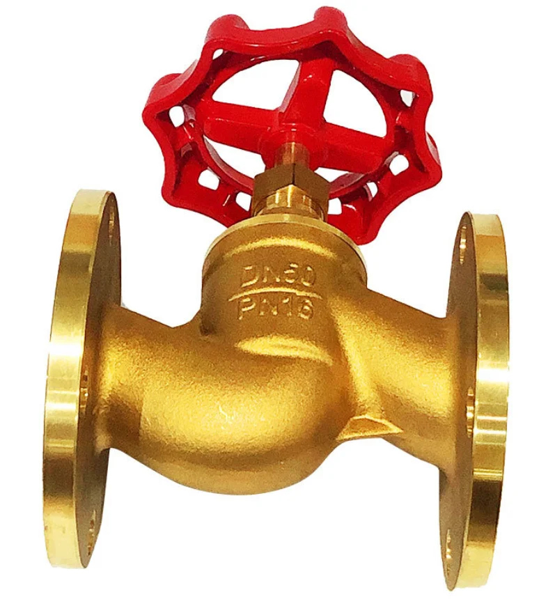 30years factory  manufacture copper globe valve bronze non-rising stem flanged brass globe valve