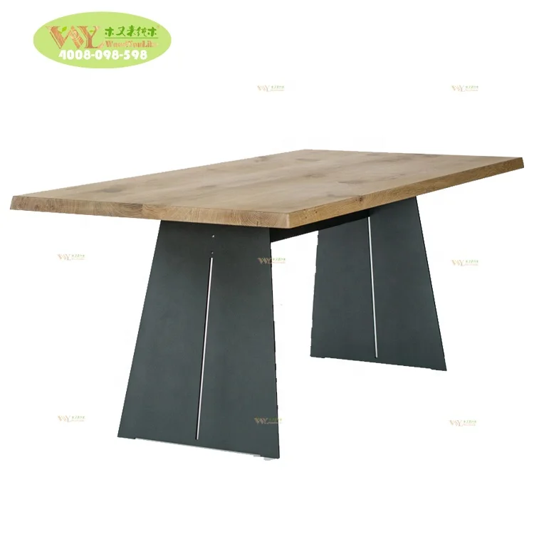 European White Oak Wood Office Desk Custom Solid Wood Oak Table For Office Bureau