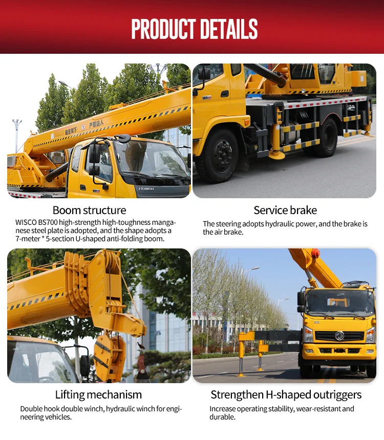 HENGWANG HW-16 16t 900 tyre hydraulic mobile truck crane