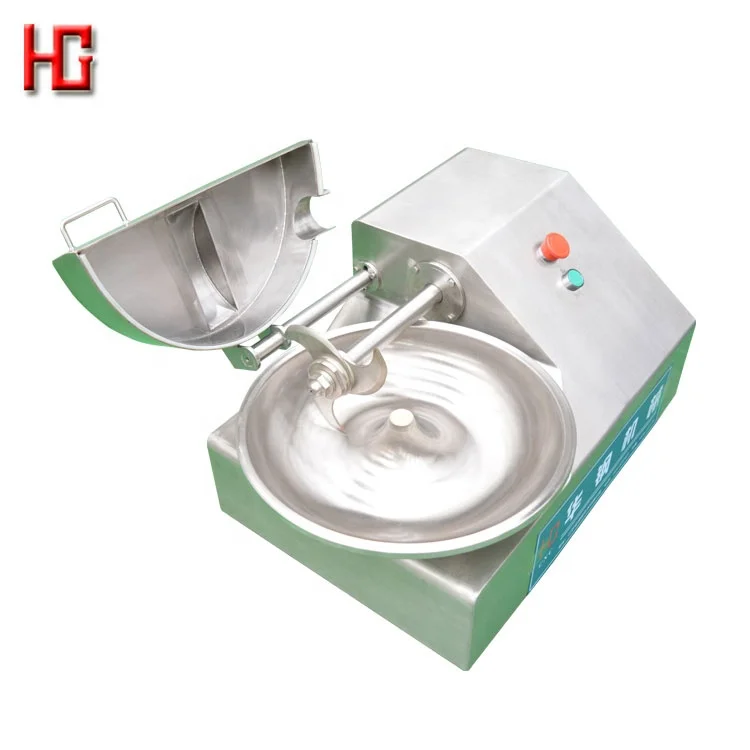 5L 20 liters emulsify chicken meat bowl chopper sausage bowl cutter meatball chopper mixer chopping machine