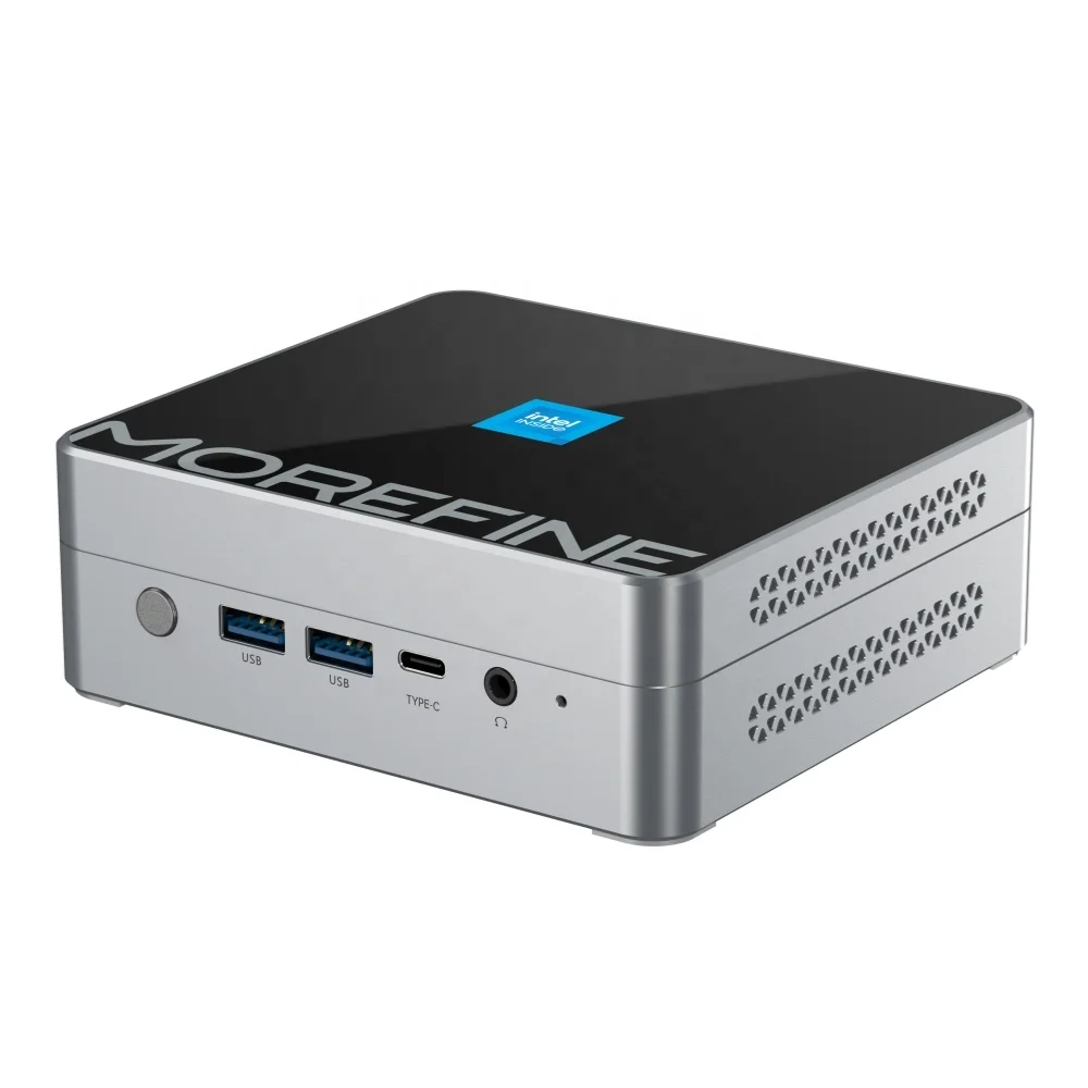 M9S-Mini MOREFINE PC Intel N100 DDR5 портативный мини-ПК 2,5 г двойной Ethernet-порт игровой мини-компьютер HD-MI2 DP1.4 Minipc BT5.2