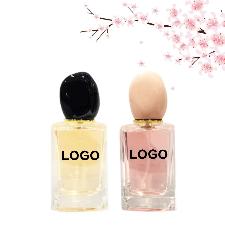 Luxury 30mL 50mL square bottom rectangular glass perfume spray bottle Recyclable eau de parfum bottle