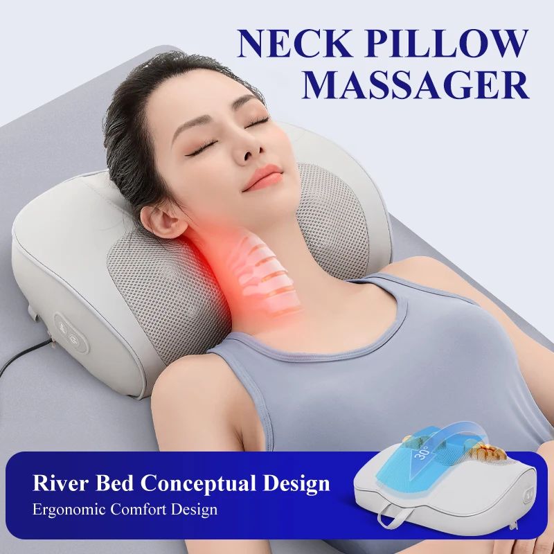 2024 Best Selling Comfortable Massage Pillow Neck Massage Pillow  Professional Massage Pillow to relax