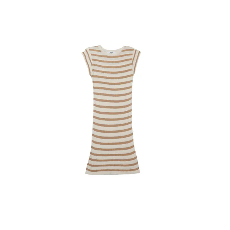 Girls Korean version dress 2024 summer dress new style small children short-sleeved baby girl knitted vest skirt