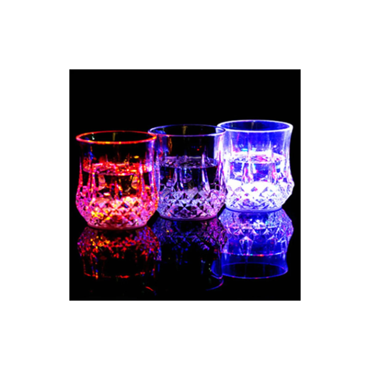 Стеклянный светящийся светодиодный датчик воды