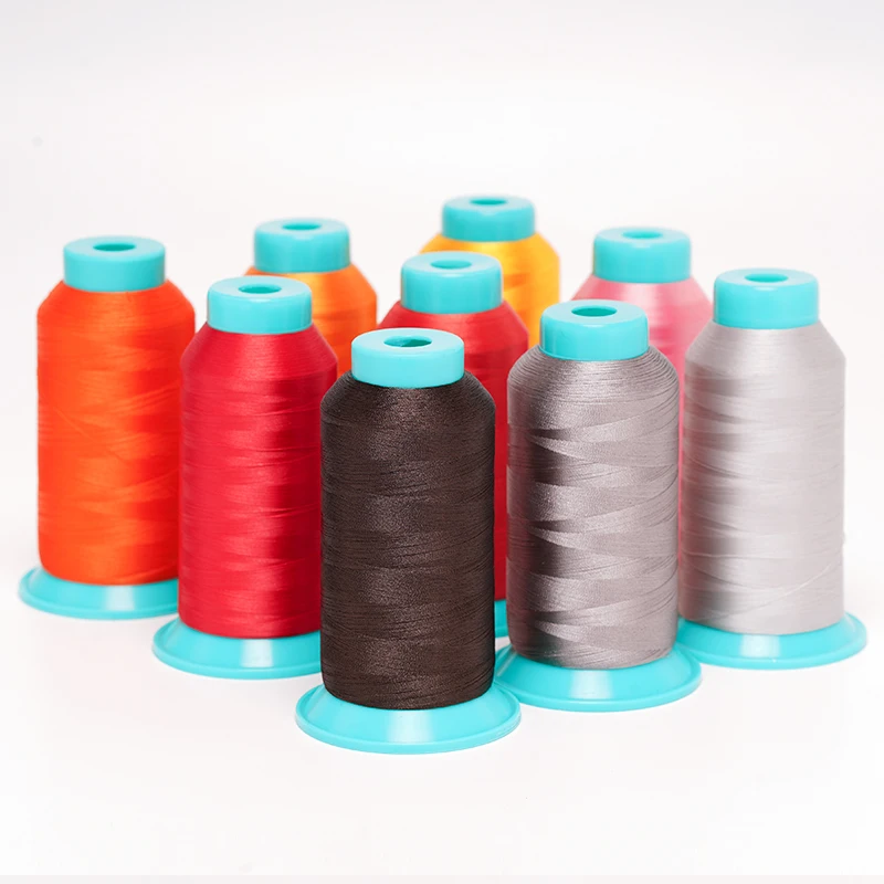 75D/2  100% polyester filament yarn  embroidery for LOGO brand