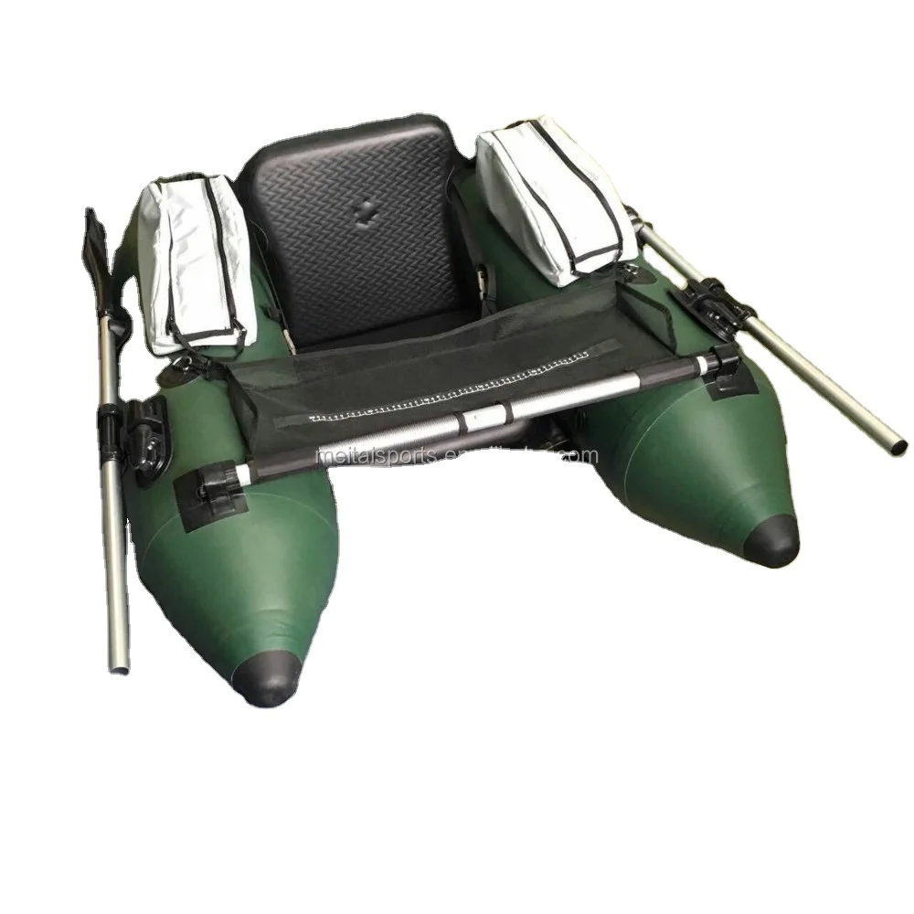 Inflatable fly fishing belly boat float tube