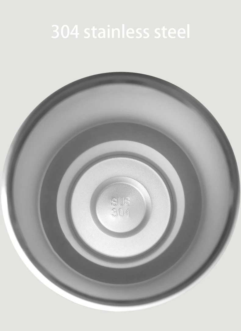 New Creative Custom LOGO Thermos Umbreakable Coffee Mug Stainless Steel Water Cup Soup Mugs With Lid