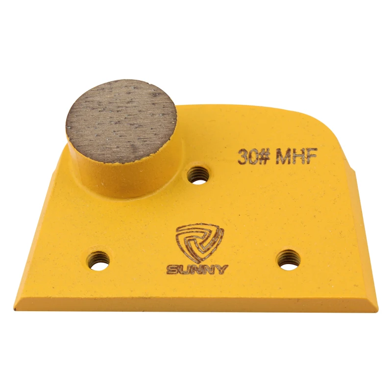 Custom 3 Segment Diamond Tool Arrow Floor Concrete Grinding Shoes Top Grade Trapezoid Plate
