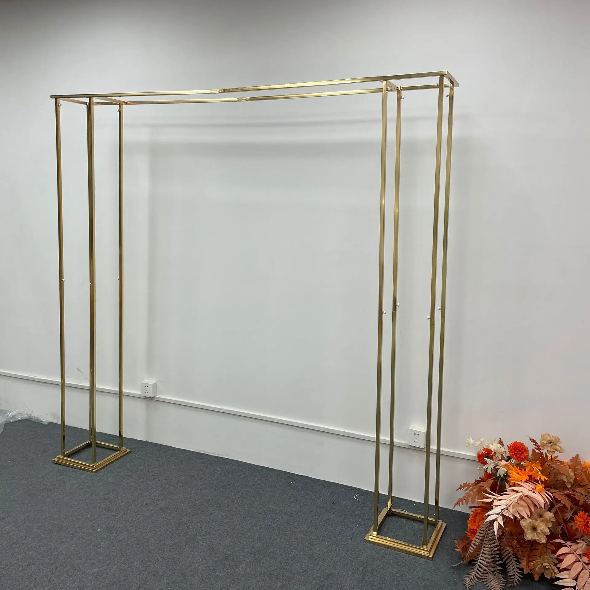 Square Metal  Arch Stand Garden Arbor Frame for Wedding Birthday Party Baby