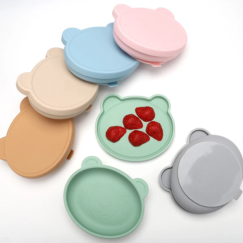 Supplies Baby Bowl Spoon Bib Silicone Suction Bowls For Baby, Leakproof Baby Bowl With Suction Silicone Base Removable Lid