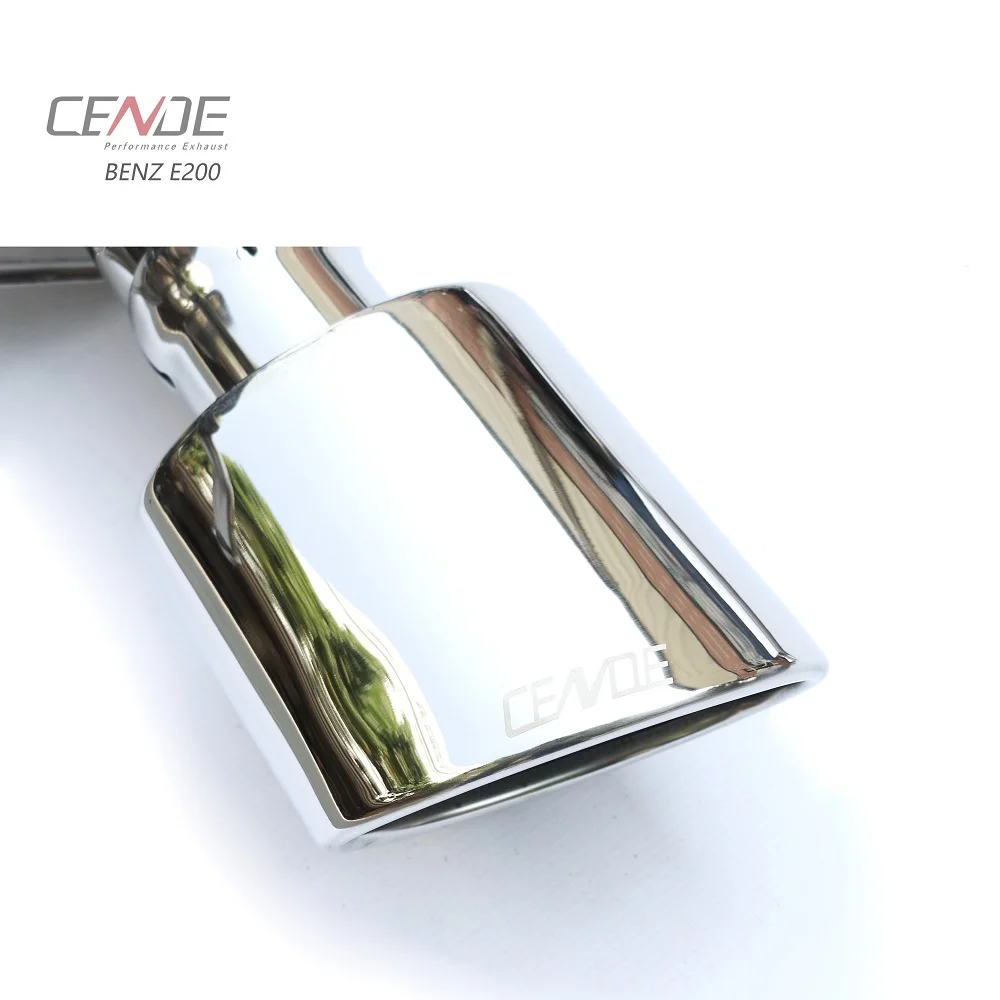 CENDE Stainless Steel 304 Catback Exhaust Muffler for MERCEDES BENZ E200 W212 AMG